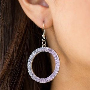 Purple Hoop Earrings NWT - Fishhook Finish- Lead + Nickel Free